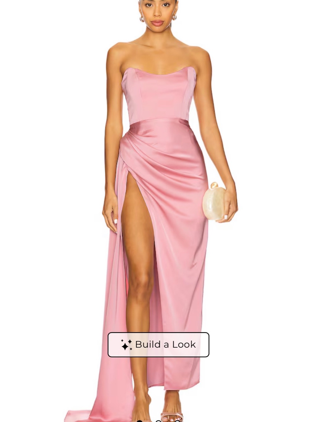 Bita Gown In Rose Quartz By Katie May